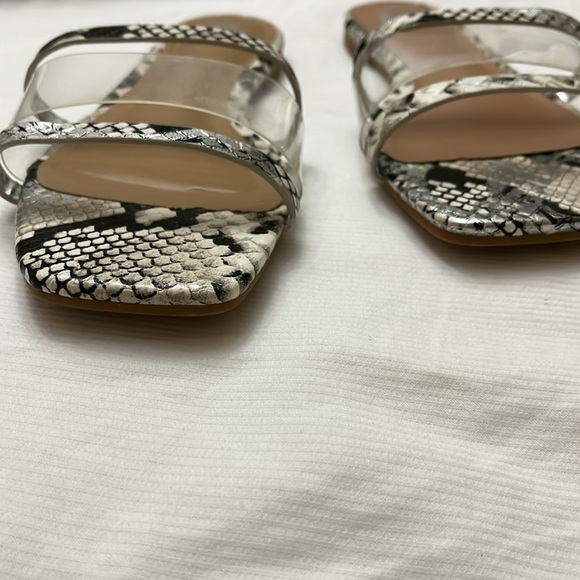 EUC snakeskin print slide sandals - Picture 4 of 5